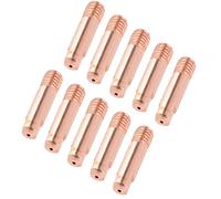 Oumefar MIG/MAG Weld Torch Contact Tips Holder for Smooth Welding, Replacement for MB-15AK Torch, Copper Material, 10pcs, Fit for Welders