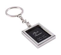 Oumefar Mini Creative Photo Frame Keychain Metal Alloy Photo Frame Key Ring Cute Key Chain Gift Diy Photo Pendant