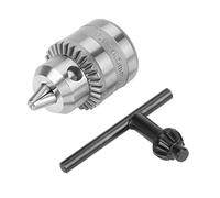 Oumefar Mini Key Type Drill Chuck Wear Resistant for Electric Power Drill, Fine Workmanship, for Machine, Electric (0.6-6 MM3/8-24UNF)