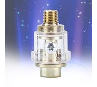 Oumefar Mini Transparent 1/4" BSP In-Line Air Tool Oiler for Pneumatic Tool & Compressor Pipe, Automatic Lubrication for Extended Life