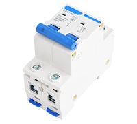 Oumefar Miniature High Performance DZ47-63 2P Circuit Breaker for Leakage Protection in DC Systems, Suitable for Solar Energy and Photovoltaic Systems (63A)