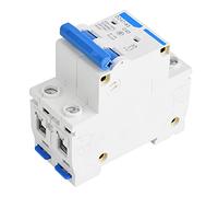 Oumefar Miniature High Performance DZ47-63 2P Circuit Breaker for Leakage Protection in DC Systems, Suitable for Solar Energy and Photovoltaic Systems (40A)