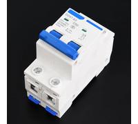 Oumefar Miniature High Performance DZ47-63 2P Circuit Breaker for Leakage Protection in DC Systems, Suitable for Solar Energy and Photovoltaic Systems (50A)