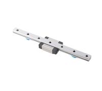 Oumefar Miniature High Precision Linear Sliding Rail Guide Block for Most Automatic Equipment, 1pc 100mm, Professional and Technical Rail and Block for Smooth Movement, Suitable for DIY Projects