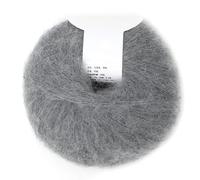 Oumefar Mohair Pashm Long Angora Wool Knitting Yarn Popular for Weaving Woven Scarves (Grey) Yarn