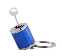 Oumefar Multicolor Car Shift Shaped Metal Alloy Key Rings Shifter Keychain Auto Gear Shifter Model Keychain Stick Knob Keyring Car Keys Purses (blue)