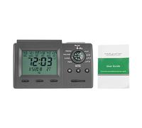 Oumefar Muslim Islamic Prayer Clock Silver Digital Calendar Time Display Praying Alarm Clock Azan Athan Wall Clock for Home Office (No Battery)