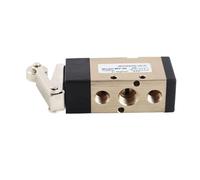 Oumefar MV-09 Mechanical Valve 5 Way Roller Lever Pneumatic Control for Air Systems Lightweight Aluminum Alloy 1/4in PT