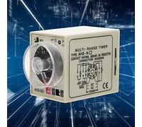 Oumefar On-Delay Time Relay Adjustable Multi-Time Period Large-Capacity Contacts Power On Delay Timer for Machine Tools AC220V