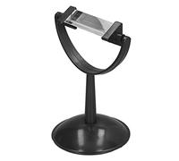 Oumefar Optical Glass Triangular Prism Flexible Teaching Tool for Science Experiments and Classroom Use, Black Stand, 1 Unit