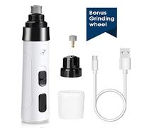 Oumefar Pet Nail Grinder Quiet Electric Dog Nail Clipper USB Charging Dog Paws Trimmer Clipper 3Ports Fits All Kinds of Pets