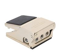 Oumefar Pneumatic Foot Pedal Valve Durable 2-Position 4-Way for Automation Accessories G1/4in Aluminum Alloy 1 Unit