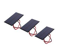 Oumefar Polycrystalline Silicon Solar Panel with High Conversion Efficiency for Solar Lawn Lights, 3 Panel Cell Power Modules DC 6V 1W for Scientific Research Projects