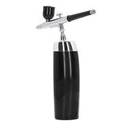 Oumefar Portable Cordless Airbrush Kit Aesthetic Spray Gun for Makeup Face Painting Tanning Crafts ABS 1 X Airbrush Set, Handheld for Professional Use (Black)