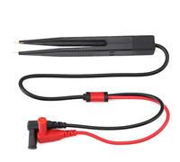 Oumefar Portable SMD SMT Chip Test Clip Meter Capacitance Lead Testing Tweezers Probe for Resistor Capacitor Inductors Multimeter Pack of 1