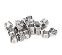Oumefar Precise Thread Repair Reducer Nut Sleeve Stainless Steel M12 X 1.25 for Automotive Mechanic 20Pcs (1D)
