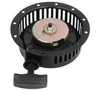 Oumefar Pull Starter Iron Auto Rewind Assembly for 173F Gasoline Generator Black 6.14in Hole Centre Distance