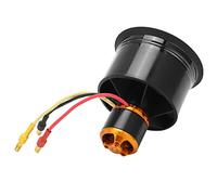 Oumefar QXMotor 50mm EDF Ducted Fan,12 Blades Ducted Fan with QF26115000KV 34S Brushless Motor for RC Airplane (CW)