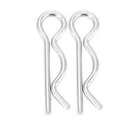 Oumefar R Cotter Pin Zinc Plated Durable Fastening Clamp/Holder for Objects 4 Sizes 1.6/1.8/2/2.5mm for Mechanics and Enthusiasts (*40mm (20pcs))