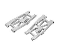Oumefar RC Car Aluminium Alloy Suspension Arm Set 97x48mm (Silver) | Replacement for Losi Hammer Rey, enhanced stability, improved performance, lightweight design