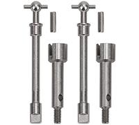 Oumefar RC Front Drive Shaft, RC Stainless Steel Dog Bone Front Drive Shaft for Axial SCX24 90081 1/24 RC Car, Metal RC Universal Drive Shaft Joint RC Car Parts RC Accessories