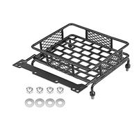 Oumefar RC Roof Rack Luggage Tray Steel Model Vehicle Accessory for 1/10 RC Crawler Car CC01 CR01 D90 SCX10 Black (Small Size)