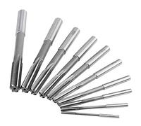 Oumefar Reamer Set, 10Pcs Machine Reamers HSS H7 Cutting Reamers Straight Flute Machine Reamers Set Machine Milling Reamers Cutters Straight Shank Reamers 3/4/5/6/7/8/9/10/11/12mm