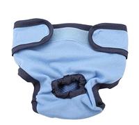 Oumefar Reusable Dog Physiological Pant Female Dog Underwear Pet Sanitary Diaper Sanitary Shorts Panties for Female and Male Dog(M-Blue) Dog Clothing