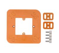Oumefar Round Corner Radius Template R10 R15 R20 R25, Universal Router Jig for Woodworking with Arc Scales, Board Wood Corner Cutting Guide for Router Tables