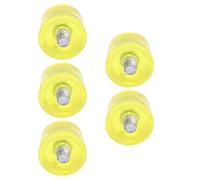Oumefar Rubber Hammer Head Replacement Soft Durable for Installation and Maintenance 5Pcs Set Kit for Window Equipment M8x1 Thread Transparent Yellow (Φ40mm)