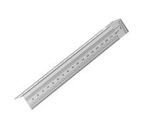 Oumefar Ruler, T-Type Marking Ruler Scribing Ruler Woodworking Scribing T Rules Precision Marking T Ruler Durable Lightwight Portable Tool for Woodworking Measuring(180mm Square)