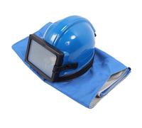 Oumefar Sandblaster Helmet Sand Blasting Hood Cap Face Cover with Sleeveless Suit Heavy Duty ABS Material for Painting Cutting Cleaning