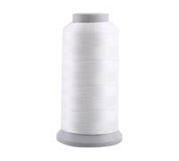 Oumefar Sewing Thread Hand Embroidery Luminous Thread Spool Quilting Thread Sewing Yarn Glow In The Dark Thread for Sewing Machine(3000 yard-White)