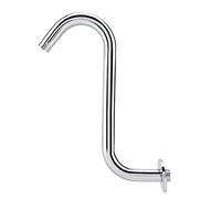Oumefar Shower Arm Shower Head Arm Curved S Neck 8 Inch 201 Stainless Steel for Shower Heads Fixed Bathroom Accessory
