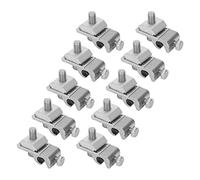 Oumefar Solar Mounting System Grounding Clamp/Holder Durable Thunder Protection Component for Easy Installation 10Pcs for Photovoltaic Support Parts
