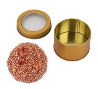 Oumefar Solder Iron Tip Cleaner Wire Ball Durable Stainless Steel Cleaning Tool for Extending Soldering Iron Life Suitable for All Soldering Head