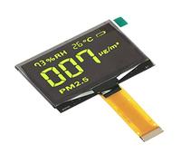 Oumefar SSD1309 LCD Display, SSD1309 LCD Display Module 2.42in 24PIN Glass Construction for Replacement (Yellow Displaying)