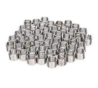 Oumefar Stainless Steel Fastener Threaded Inserts for Repair Tool M10x1x1.5D, 50 Pieces Male Female Reducing Nut for Aluminum Alloy and Other Materials