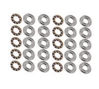 Oumefar Thrust Ball Bearing High Precision Smooth Rotation Set for Machinery Manufacturing & Equipment Maintenance 10pcs (F6-14M 6 * 14 * 5mm(10pcs))