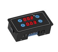 Oumefar Timer Relay Module Adjustable LCD Display Control for Motor Water Pump Solenoid Valve, Durable ABS, 1 X Module