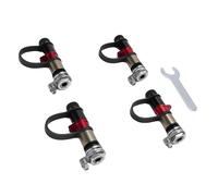 Oumefar Tire Deflator Valve Kit Efficient Quick Deflation Auto Stop for Offroad Aluminum Alloy 4pcs