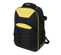 Oumefar Tool Backpack, Heavy Duty Tool Bag with Multifunctional Molded Base & Multi Compartment Organizer, Night Reflective Strips