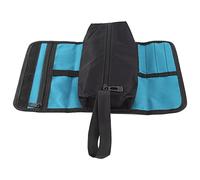 Oumefar Tool Bag, Electrician Storage Bag Foldable Electrician Maintenance Tools Bag Electrician Storage Roll Bag Electricians Tool Holder Hardware Tools Organizer Storage Pouch (Blue)
