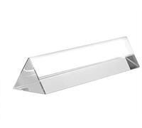 Oumefar Triangular Prism K9 Optical Glass Triangular Prism with 40x40x180mm Size for Teaching Light Spectrum Physics Rainbow Effect Phototaking