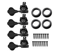 Oumefar Tung bass Guitar Tuning pegs Black 13×8×3 4r bass String Tuning pegs Open Tuners zinc Alloy Machine Heads Black