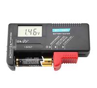 Oumefar Universal Digital LCD AA AAA 9V 1.5V Household Battery Volt Checker Tester BT 168D for Small Batteries Button Cell