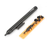 Oumefar Vacuum Pickup Pen Tool Kit Manual Vacuum Suction Pen Vacuum Soldering Sucking Pickup Tool with 6 Suckers for IC SMD