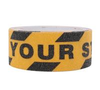Oumefar Watch Your Step Non-slip Grip Tape Floor Stair Step Anti-slip PVC Abrasive Safety Tape 2”x16.5FT Quartz Sand Warning Sticker for Wet Floor Toilet