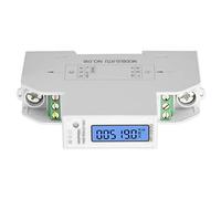 Oumefar Watt Hour Meter Smart Digital Display Household Power Meter, Electricity DDS519R Single Phase LCD Backlight RS485 Modbus 35mm DIN Rail, for Home Energy Monitoring