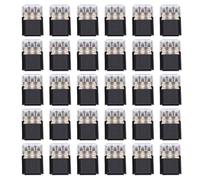 Oumefar Wire Plug in Connector Quick Splice Clips No Strip Wire Connectors 3 Pin Locking Buckle Piercing Connection, 30Pcs 18 to 16AWG 3mm Hole Dia for LED Strip Light Cable